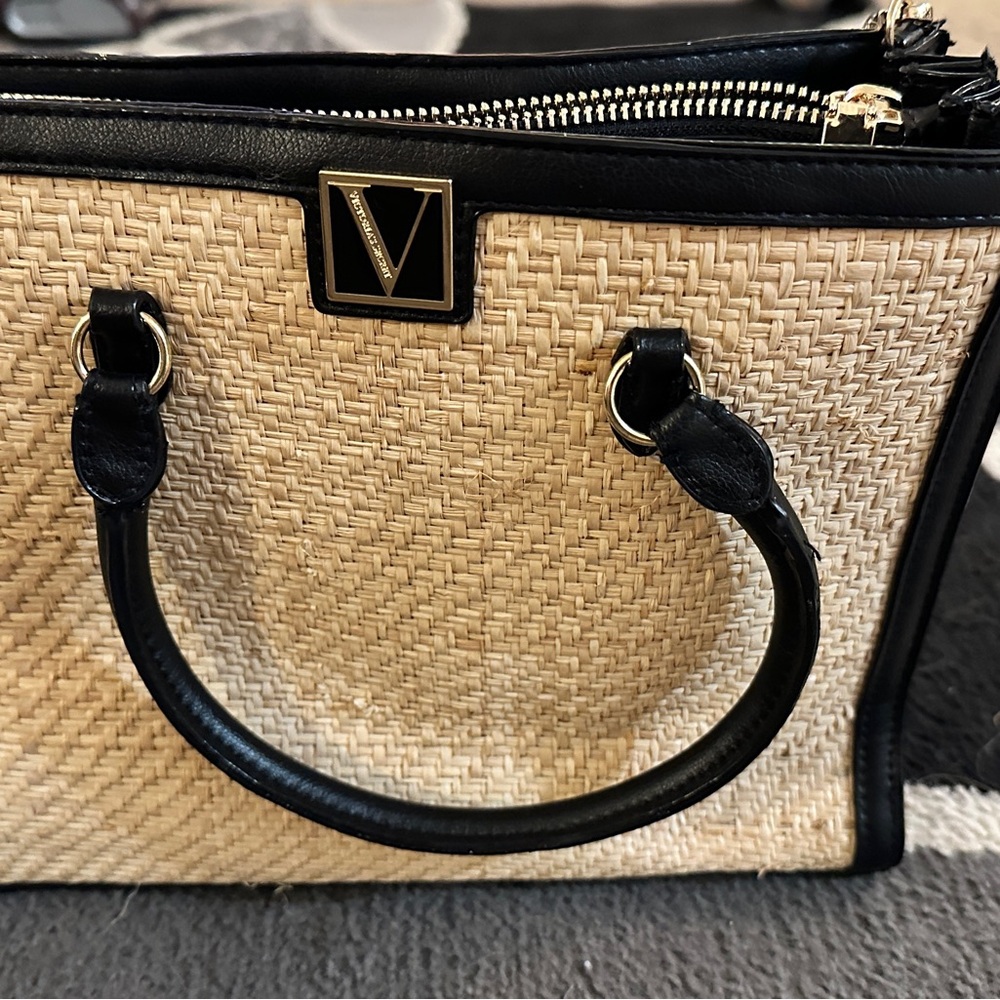 Vince Camuto Black and Tan Women's Bag